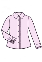 Блузка для девочки розовая
